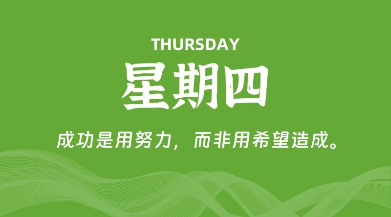 05月30日，星期四, 每天60秒读懂全世界！