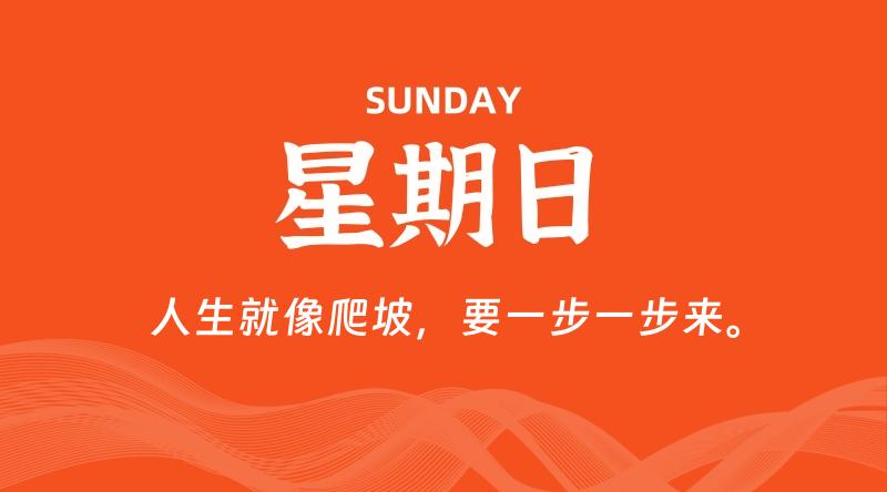 07月27日，星期日, 每天60秒读懂全世界！