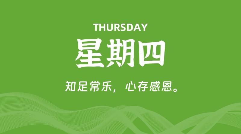 07月31日，星期四, 每天60秒读懂全世界！