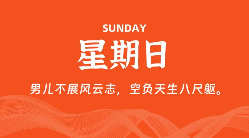 08月03日，星期日, 每天60秒读懂全世界！