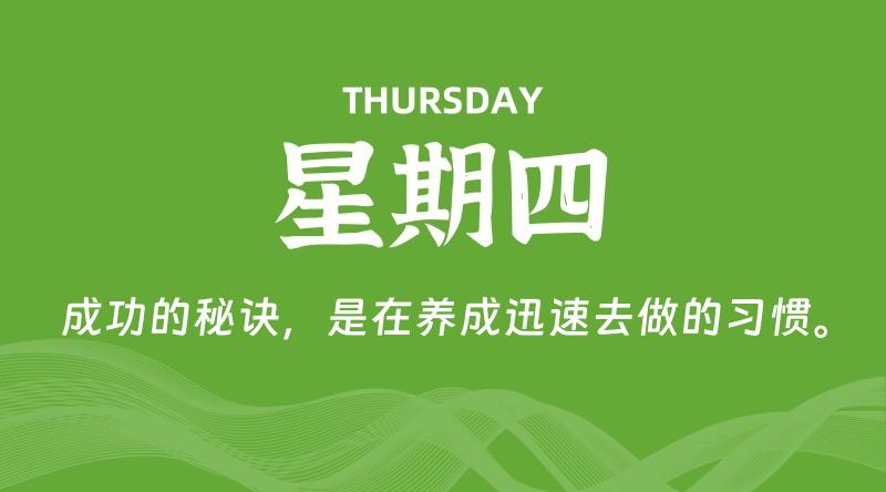 03月12日，星期四, 每天60秒读懂全世界！