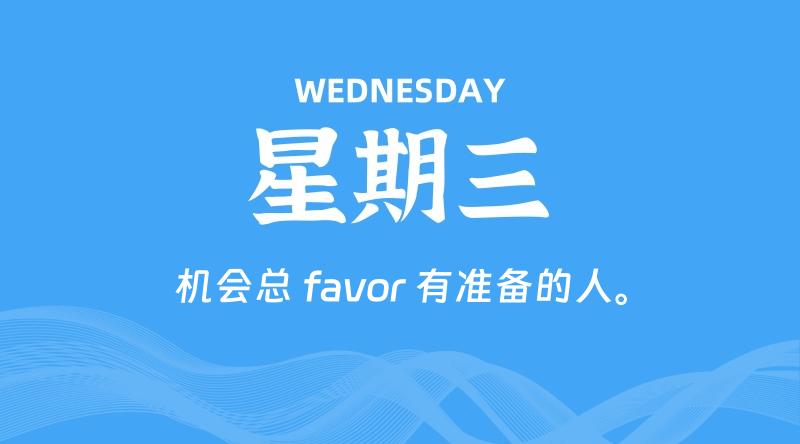 04月01日，星期三, 每天60秒读懂全世界！