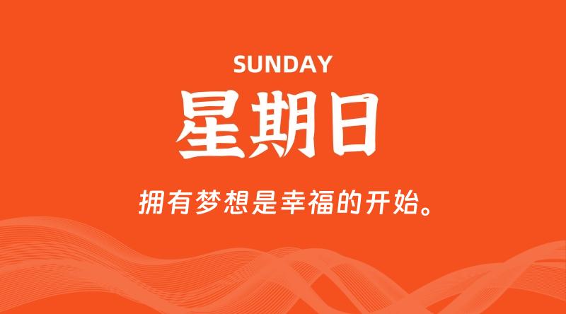 04月19日，星期日, 每天60秒读懂全世界！