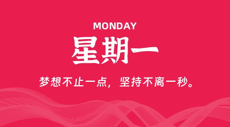 04月20日，星期一, 每天60秒读懂全世界！