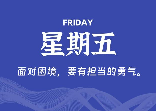 05月31日，星期五, 每天60秒读懂全世界！