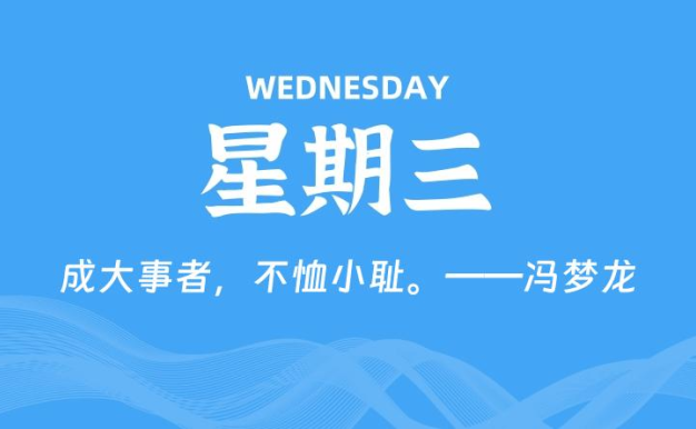 01月21日,星期三, 每天60秒读懂全世界!