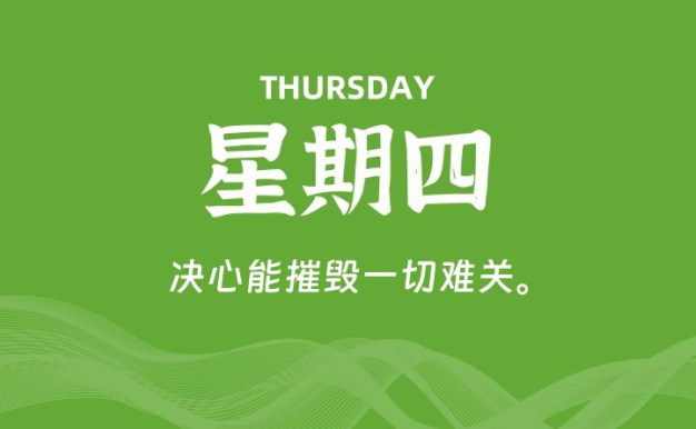 01月22日,星期四, 每天60秒读懂全世界!