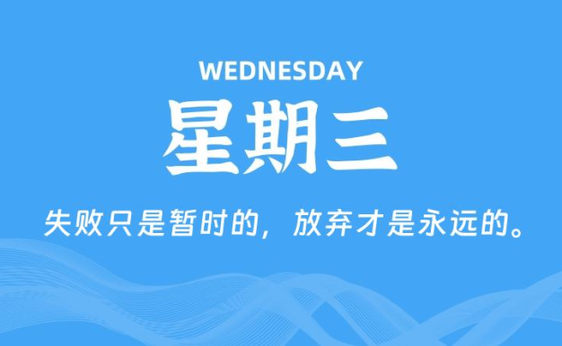 04月29日，星期三, 每天60秒读懂全世界！