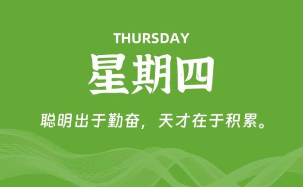 06月11日，星期四, 每天60秒读懂全世界！