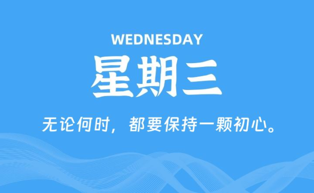 09月09日,星期三, 每天60秒读懂全世界!