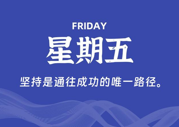 01月24日，星期五, 每天60秒读懂全世界！