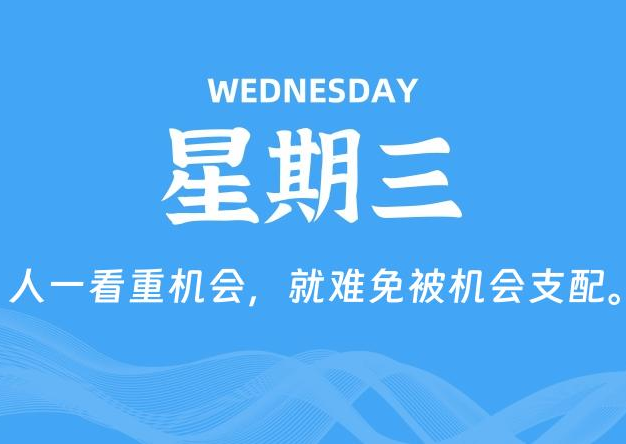 01月29日，星期三, 每天60秒读懂全世界！