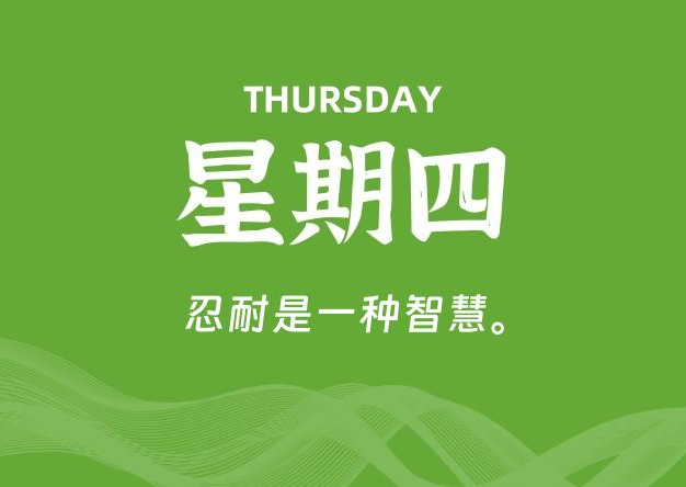 02月06日，星期四, 每天60秒读懂全世界！