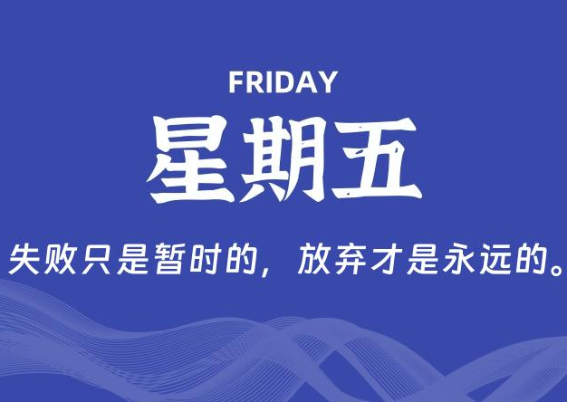 03月14日，星期五, 每天60秒读懂全世界！