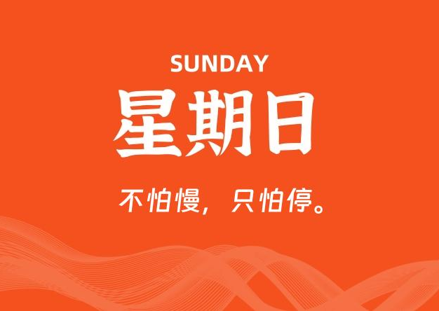 03月23日，星期日, 每天60秒读懂全世界！