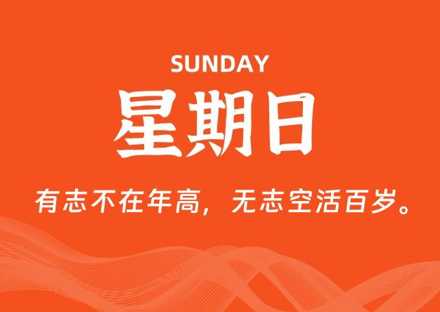 03月30日，星期日, 每天60秒读懂全世界！