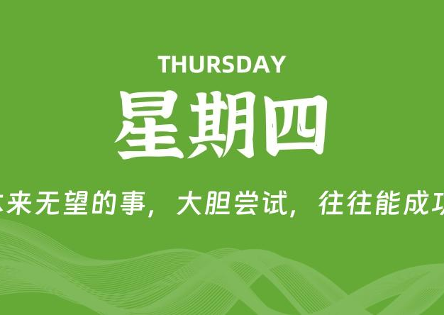 04月10日，星期四, 每天60秒读懂全世界！