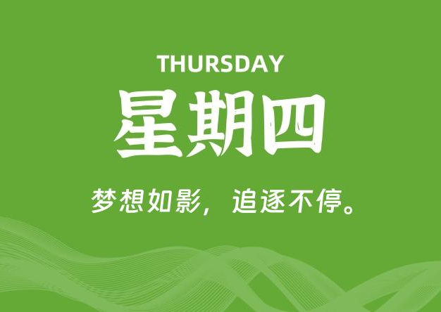 04月17日，星期四, 每天60秒读懂全世界！