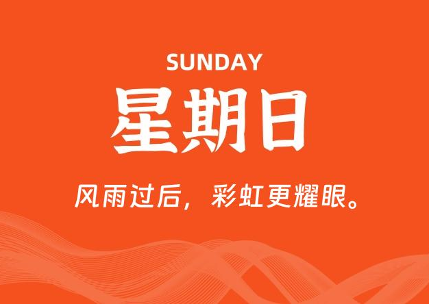 05月18日，星期日, 每天60秒读懂全世界！