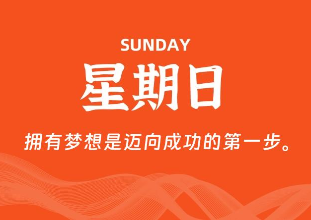 06月29日，星期日, 每天60秒读懂全世界！