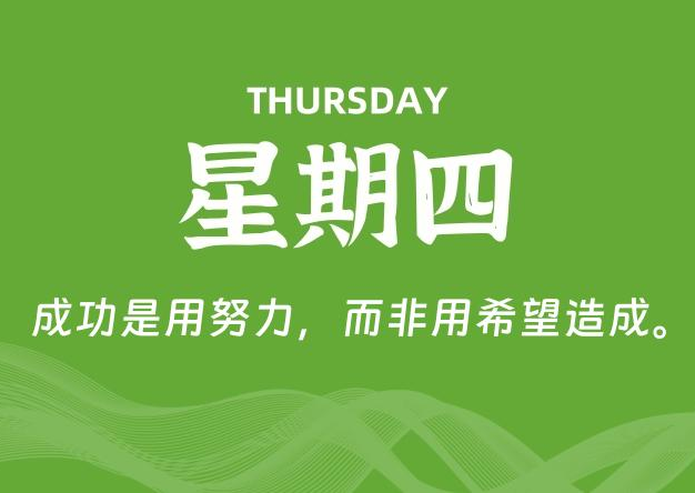 07月10日，星期四, 每天60秒读懂全世界！