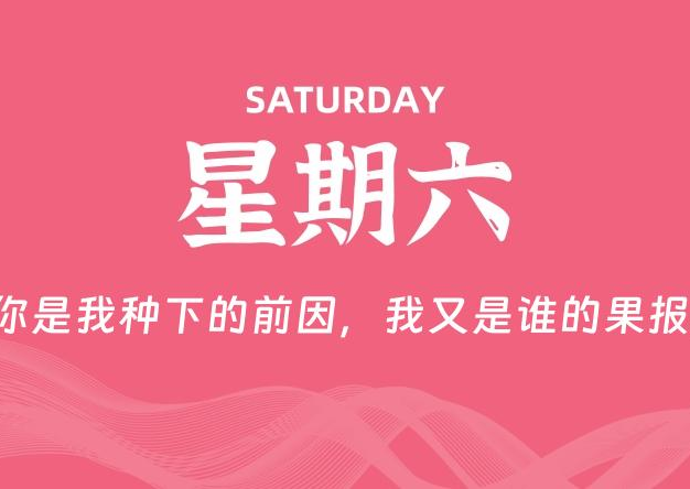 08月16日，星期六, 每天60秒读懂全世界！