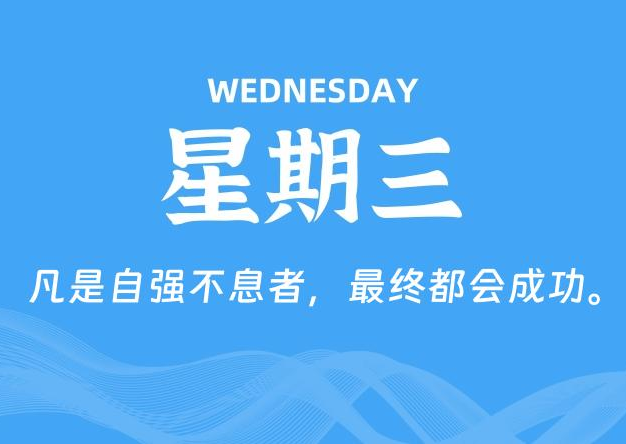 09月03日，星期三, 每天60秒读懂全世界！