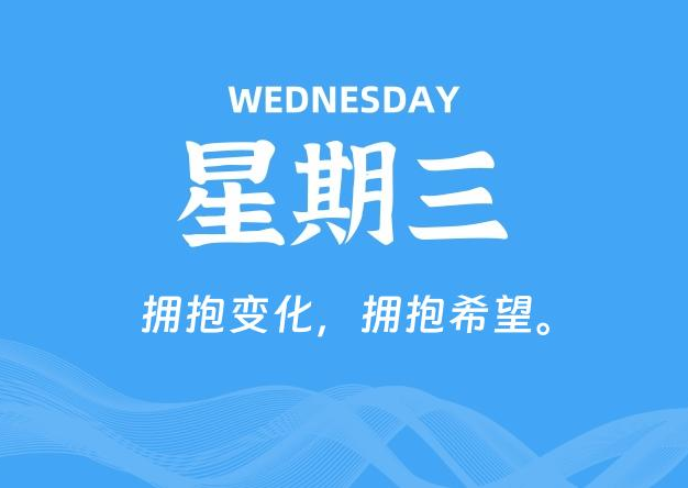 10月22日，星期三, 每天60秒读懂全世界！