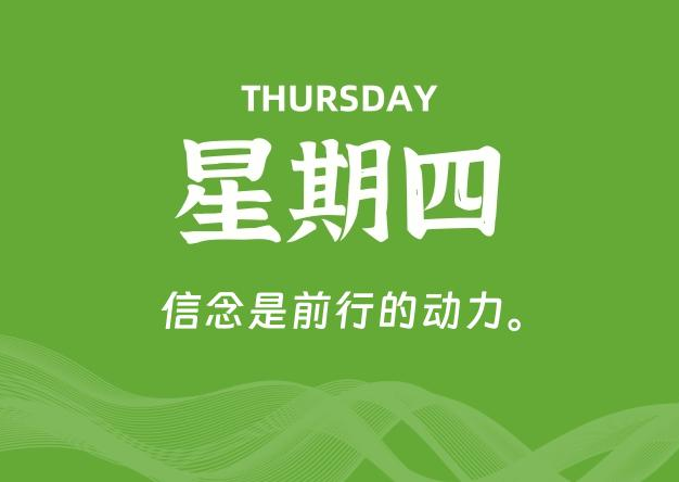 12月25日，星期四, 每天60秒读懂全世界！