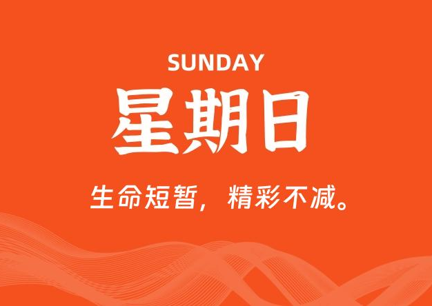 03月22日，星期日, 每天60秒读懂全世界！