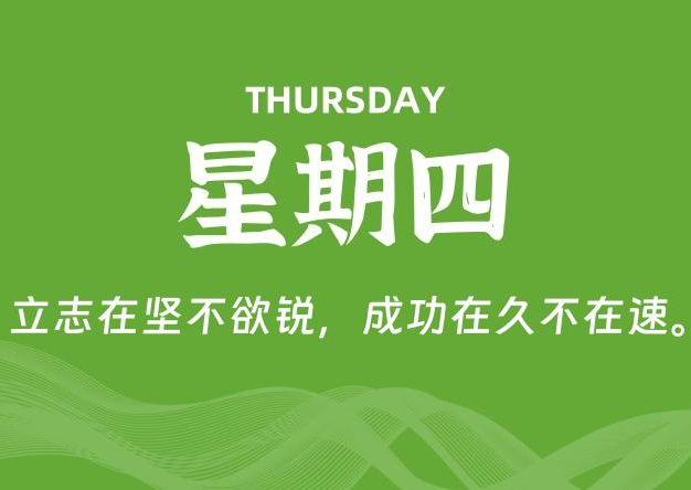 04月16日，星期四, 每天60秒读懂全世界！