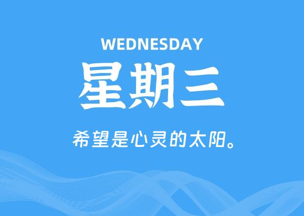 07月01日，星期三, 每天60秒读懂全世界！