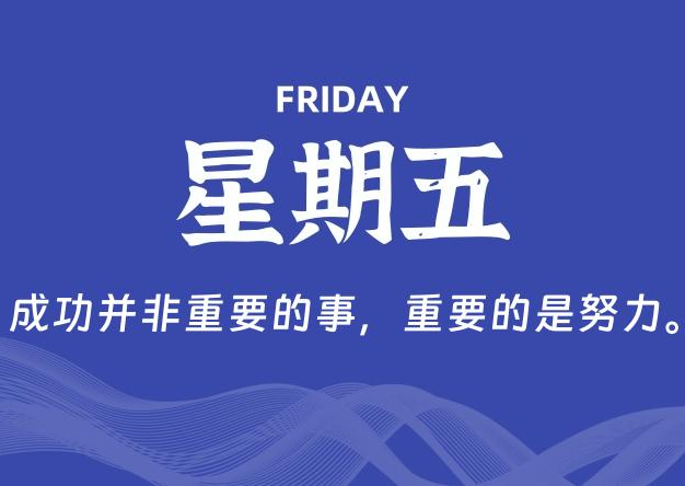 07月10日，星期五, 每天60秒读懂全世界！
