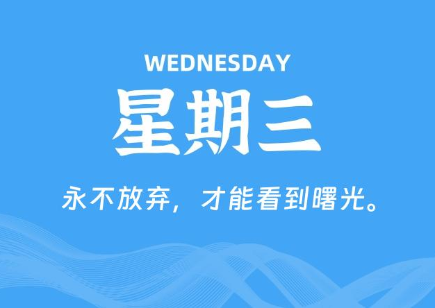 08月12日，星期三, 每天60秒读懂全世界！